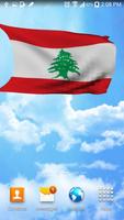 3D Lebanon Flag Live Wallpaper تصوير الشاشة 1