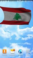 3D Lebanon Flag Live Wallpaper اسکرین شاٹ 2