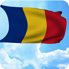3D Romania Flag Live Wallpaper icône
