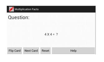 Multiplication Flash Cards 海報