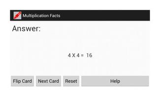 Multiplication Flash Cards Screenshot 1