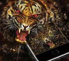 Tiger Tema keyboard harimau poster