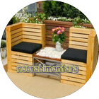 Design of pallet furniture آئیکن