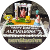 Creative cake tart characters biểu tượng