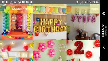 Model of child's birthday decoration screenshot 3