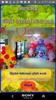 Model of child's birthday decoration plakat