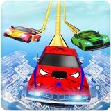 Super Hero Car Mega Ramp Racing Stunts Driving biểu tượng