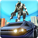 US Army Robot Car Transformation: Super Flying Car APK