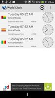 World Clock Plakat