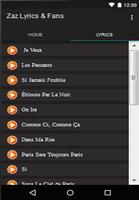 Zaz Lyrics & Fans پوسٹر