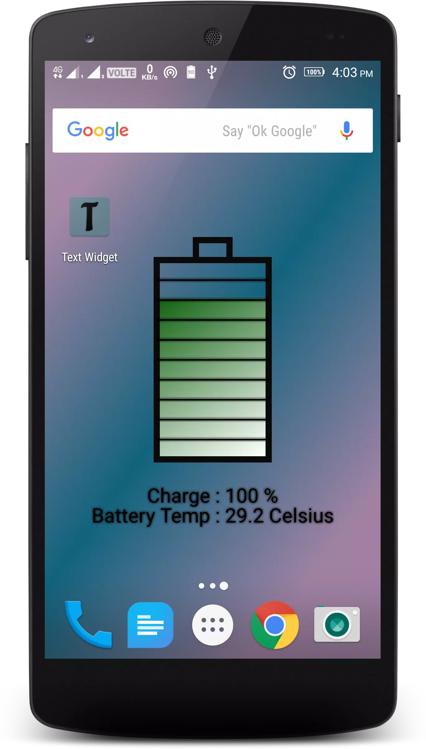 Phone Temperature and Battery Level Live Wallpaper APK pour Android  Télécharger