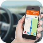 Icona GPS Tracciatore di navigazione e traffico GPS