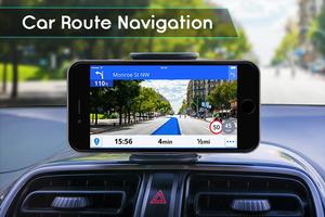 Poster GPS Tracciatore di navigazione e traffico GPS