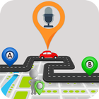 Icona Posti GPS e navigazione vocale