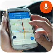 GPS Voice Navigator With Places Maps Navigation icon