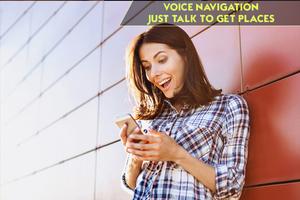 GPS Voice Navigator With Places Maps Navigation Affiche