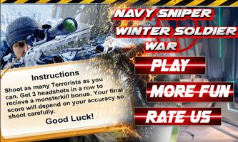 Navy Sniper Winter Soldier War Affiche