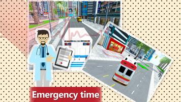 برنامه‌نما 911 Ambulance Rescue Simulator Game 2018 عکس از صفحه