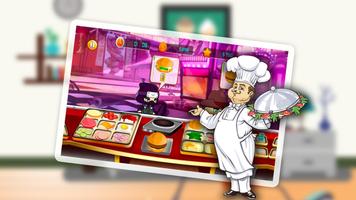Restaurant Burger Cooking Mania-Fun and Adventure الملصق