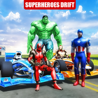 Superhero Real Car Racing Stunts: Super Hero Games icône