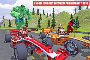 Superhero Real Car Racing Stunts: Super Hero Games capture d'écran 1