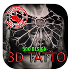 500 Best 3D Tattoo Design أيقونة