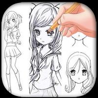 Learn Anime Drawing Step By Step Affiche