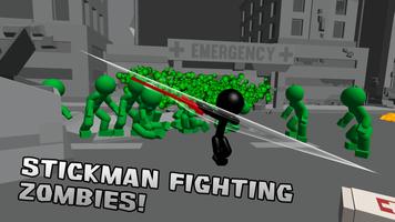 Stickman Killing Zombie capture d'écran 1