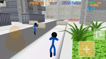 Stickman Prison: Counter Assau Ekran Görüntüsü 1