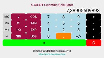 nCOUNT Scientific Calculator capture d'écran 1