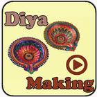 Easy DIY Diya Decoration Designs Making Video icône