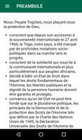 Constitution Togolaise capture d'écran 1