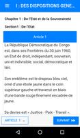 Constitution RD Congo تصوير الشاشة 1