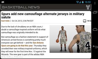 San Antonio Basketball News скриншот 1