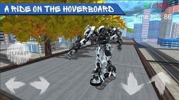 Hoverboard Futuristic Robot الملصق