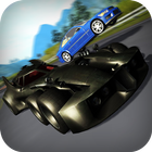 Racing on Batmobile 3D icon
