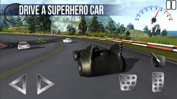 Racing on Batmobile 3D plakat