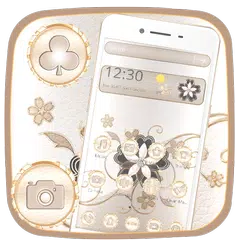 Neat White Flower Theme APK download