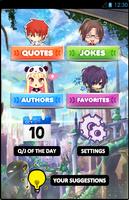 Anime Quotes and Jokes Affiche