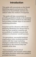 برنامه‌نما The Art Of Snapchat Marketing For Business Guide عکس از صفحه