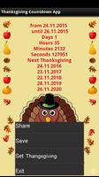 Thanksgiving Countdown App captura de pantalla 2