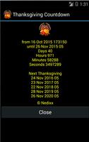 Thanksgiving Countdown capture d'écran 1