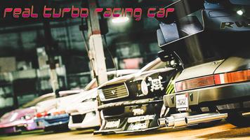 Real Turbo Racing Car Plakat