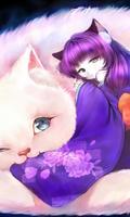 neko and cat live wallpaper پوسٹر