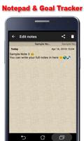 Notepad & Goals Tracker ảnh chụp màn hình 2