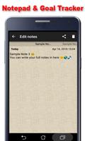 Notepad & Goals Tracker capture d'écran 2