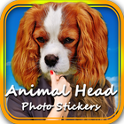 Animal Head Photo Stickers أيقونة