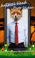 برنامه‌نما Animal Head Photo Stickers عکس از صفحه