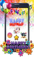 Happy Birthday - Cards & Music الملصق