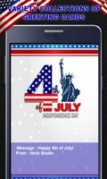 Happy 4th of July Greeting Cards capture d'écran 2
